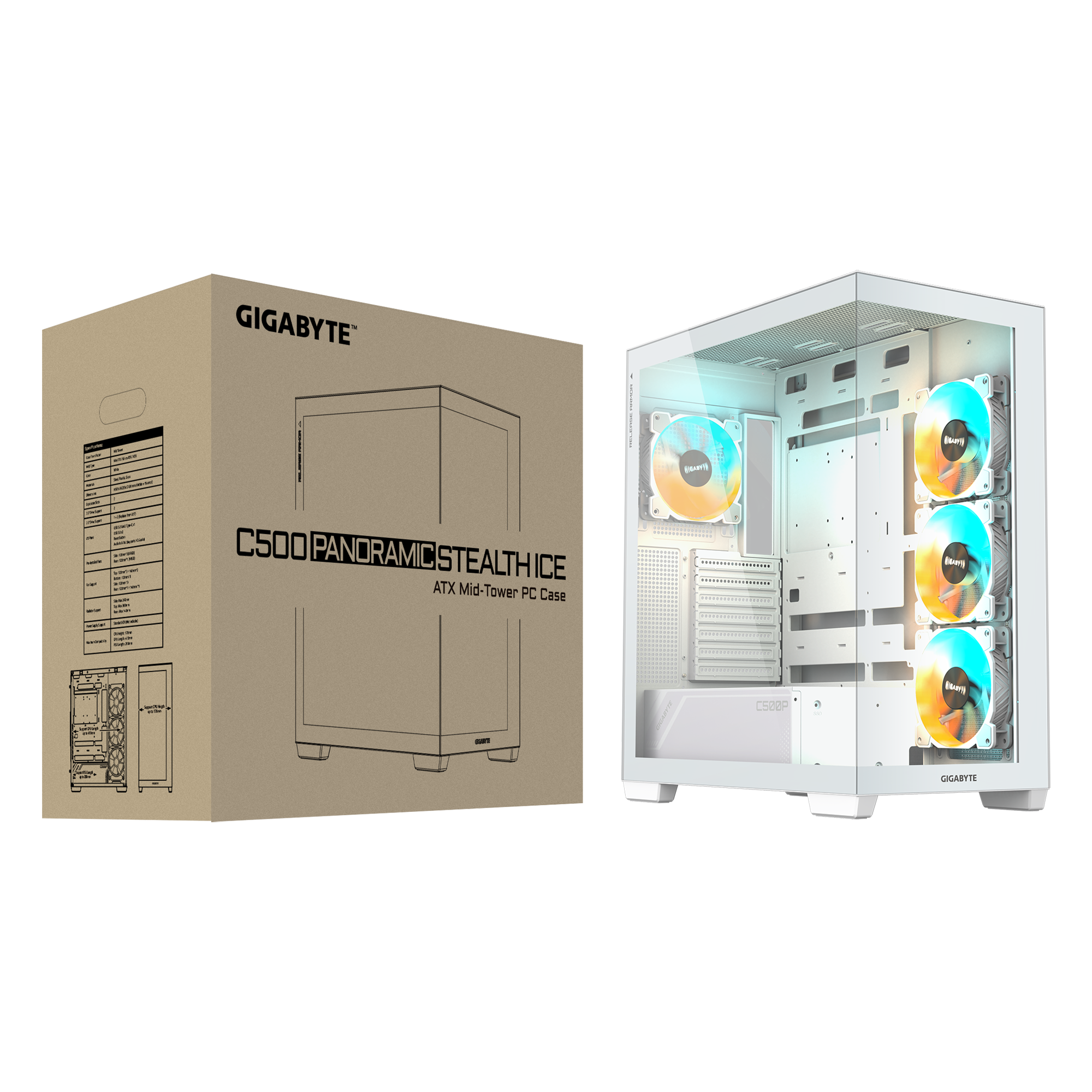 GIGABYTE C500 PANORAMIC STEALTH ICE